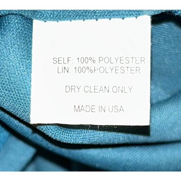 VaVa by Joy Han XS Teal Green Long Sleeve Cold Shoulder Flared Sleeve Dress - Picture 6 of 6